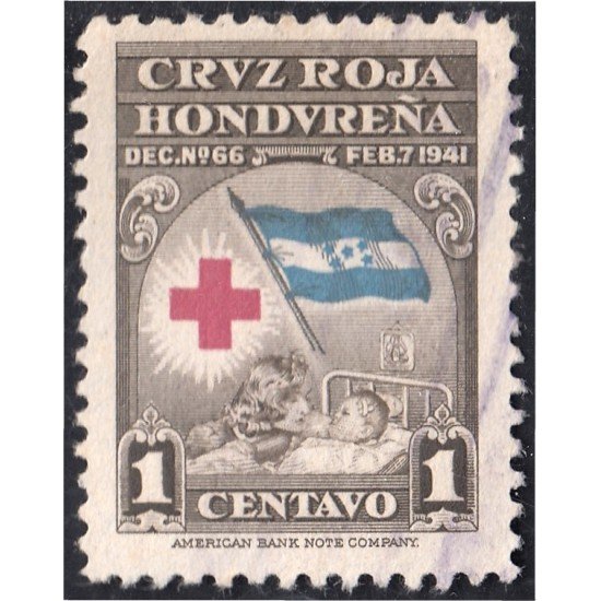 Honduras 2 1945 Beneficencia Cruz Roja Hondureña usados