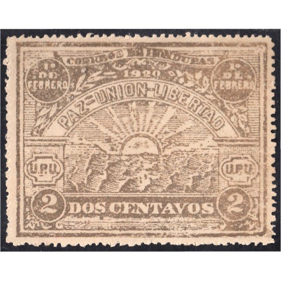 Honduras 170A 1920 Amanecer Presidente López Gutierrez MH