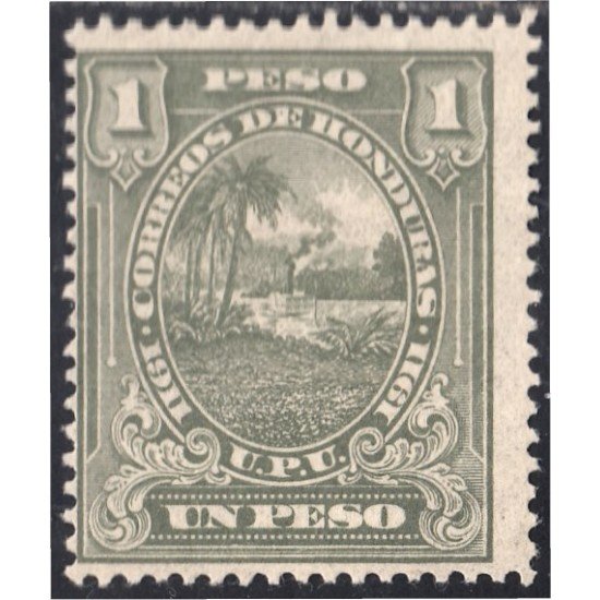 Honduras 119 1911 Litografías Paisaje hondureño UPU Sin goma
