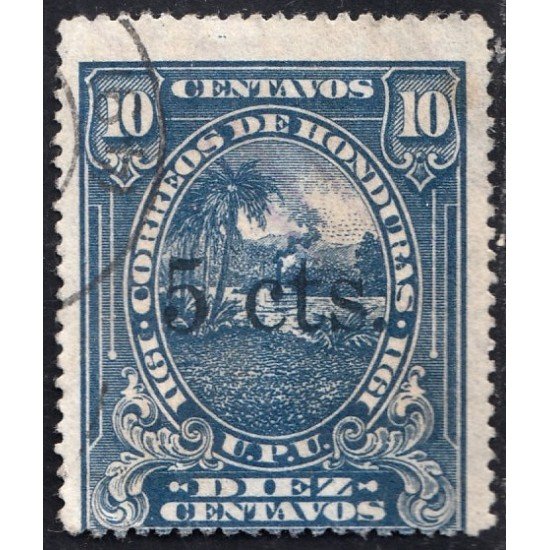 Honduras 127 1913 Timbres de 1911 Paisaje hondureño usados Honduras 127 1913 Timbres de 1911 Paisaje hondureño usados