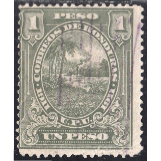 Honduras 119 1911 Litografías Paisaje hondureño UPU usados Honduras 119 1911 Litografías Paisaje hondureño UPU usados