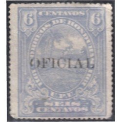 Honduras Servicio 31a 1911/16 sobrecarga negra Paisaje hondureño  MH