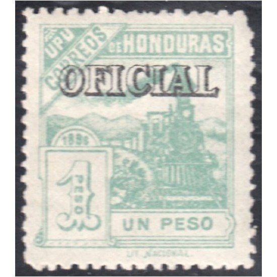 Honduras Servicio 27 1898 Tren Train MH Honduras Servicio 27 1898 Tren Train MH