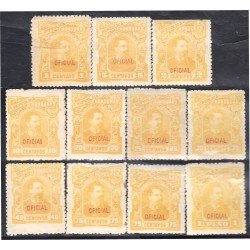 Honduras Servicio 12/22 1891 Presidente Luis Bogran sin goma