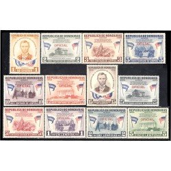 Honduras 69/80 1959 Servicio Oficial Aéreo Abraham Lincoln MNH Honduras 69/80 1959 Servicio Oficial Aéreo Abraham Lincoln MNH