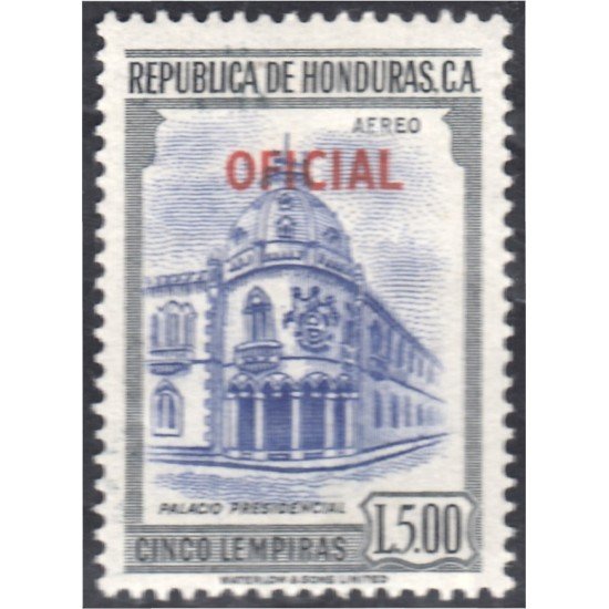 Honduras 58 1956 Servicio Oficial Aéreo Palacio Presidencial MH