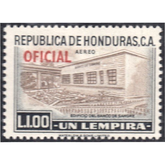Honduras 56 1956 Servicio Oficial Aéreo Edificio del Banco de Sangre MH