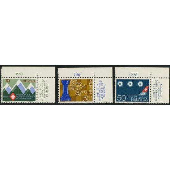 AJZ2 Suiza Switzerland 803/5 870/3 487/90 1968 MNH AJZ2 Suiza Switzerland 803/5 870/3 487/90 1968 MNH