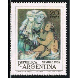 PI2/REL  Argentina  861  1969 Navidad Pintura  MNH
