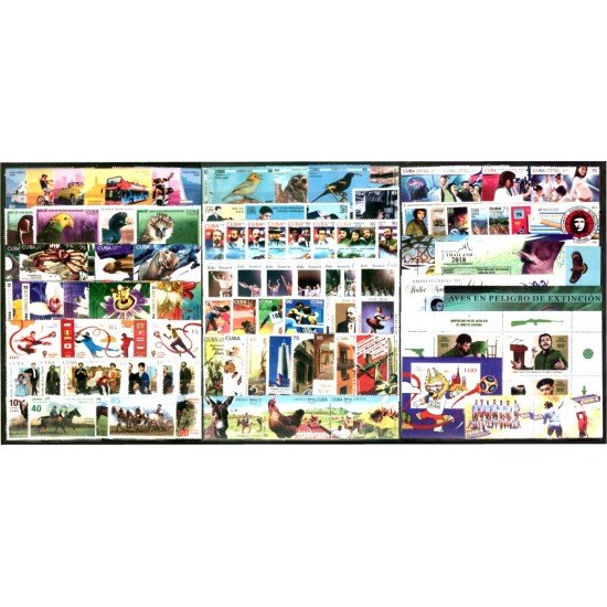 Cuba 2018 Año completo Year complete MNH Cuba 2018 Año completo Year complete MNH