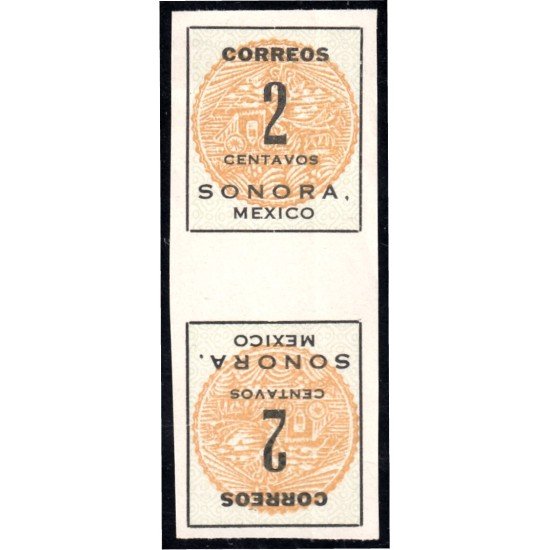 México 281 1915 MNH Estado libre y soberano de Sorona Tetebeche