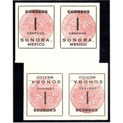 México 280 1914/15 Estado libre y soberano de Sorona MNH Tetebeche
