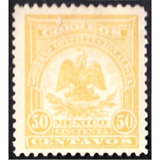 México 256 1914 Escudo Shield sin goma México 256 1914 Escudo Shield sin goma