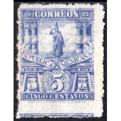 México 171 1895 Estatua de Cuauhtemoc  sin goma