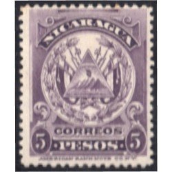 Nicaragua 208 195/06 Grabado Escudo Firma América Bank Note  MH
