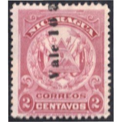 Nicaragua 209 1906/09 Escudo Shield Vale10 sin goma