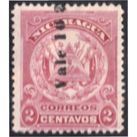 Nicaragua 209 1906/09 Escudo Shield Vale10 sin goma