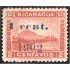 Nicaragua 173a 1902 Volcán Momotombo  sin goma sobrecarga azul