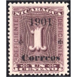 Nicaragua 169 1901 Timbre de 1900 sin goma