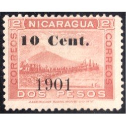 Nicaragua 146 1901 Volcán Momotombo sin goma