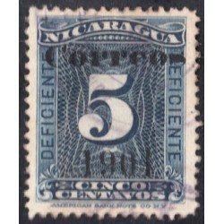 Nicaragua 157 1901 Timbre taxa de 1900  usados