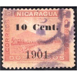Nicaragua 146 1901 Volcán Momotombo usado
