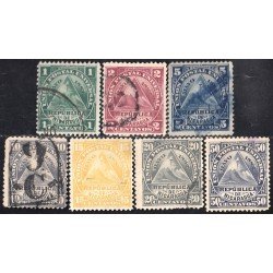 Nicaragua 13/19 1882 Volcán Momotombo UPU usados