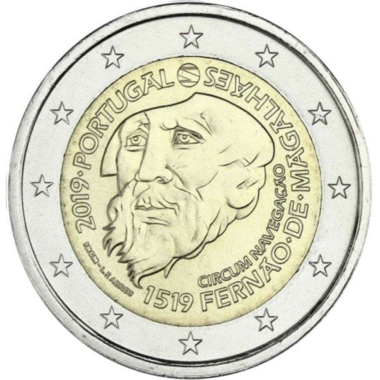 Portugal 2019 2 € euros conmemorativos Magallanes Portugal 2019 2 € euros conmemorativos Magallanes