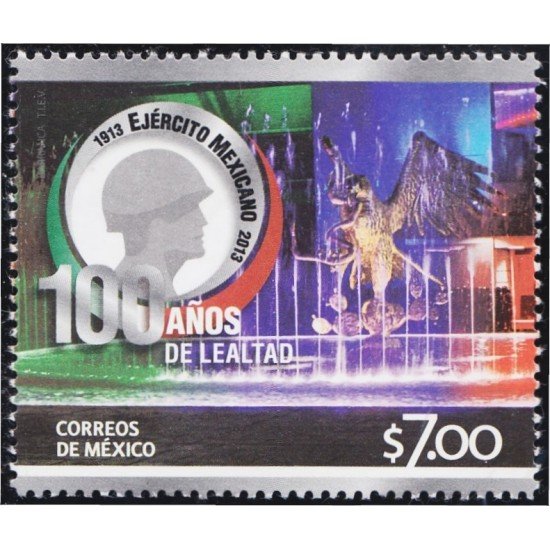 México 2762 2013 100 Años Ejército Mexicano MNH México 2762 2013 100 Años Ejército Mexicano MNH