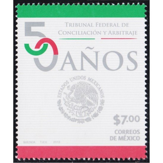 México 2759 2013 50 Años del Tribunal de Conciliación y Arbitraje MNH México 2759 2013 50 Años del Tribunal de Conciliación y Arbitraje MNH