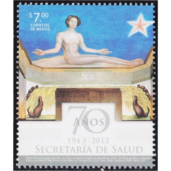 México 2755 2013 70 Años de Secretaría de la Salud MNH México 2755 2013 70 Años de Secretaría de la Salud MNH