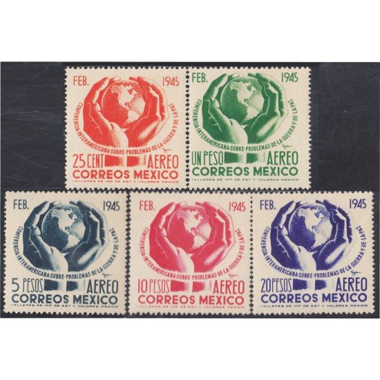 Mexico A- 134/38 1945 Conferencia Interamericana sobre la guerra y la paz MNH