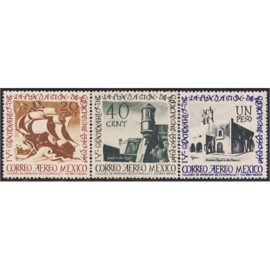 Mexico A- 101/03 1940 4º Centenario de la Villa de Campeche MNH Mexico A- 101/03 1940 4º Centenario de la Villa de Campeche MNH