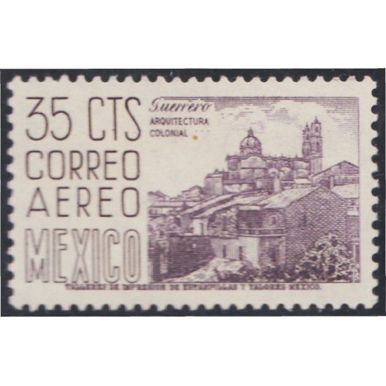Mexico A- 183F 1953/56 Guerrero Arquitectura Colonial MNH