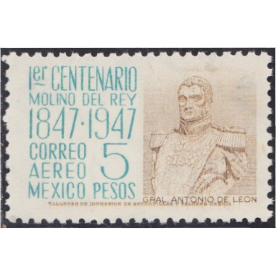 Mexico A- 168 1947 1950 Gral. Antonio de León MNH