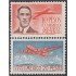 Mexico A- 162/63 1947 Emilio Carranza Avión MNH