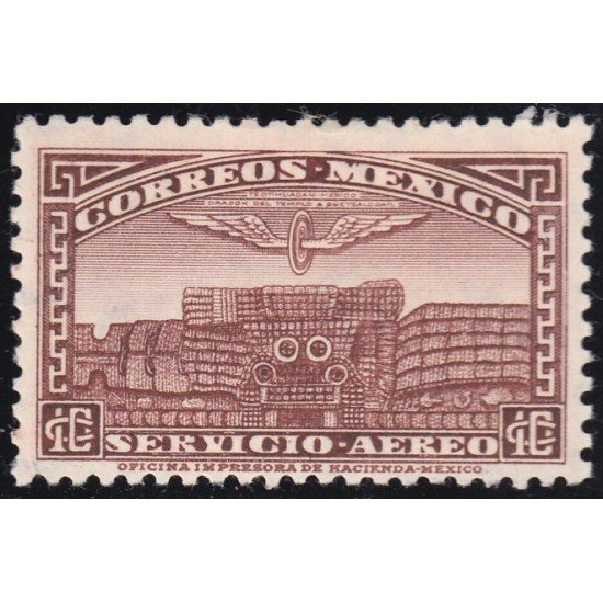 Mexico A- 61 1934/35 Templo de Quetzalcoalt MH