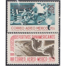 Mexico A- 189/90 1955 II Juegos deportivos Panamericanos MH Mexico A- 189/90 1955 II Juegos deportivos Panamericanos MH