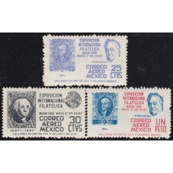 Mexico A- 159/61 1947 Exposición Internacional Filatélica Nueva York MH Mexico A- 159/61 1947 Exposición Internacional Filatélica Nueva York MH