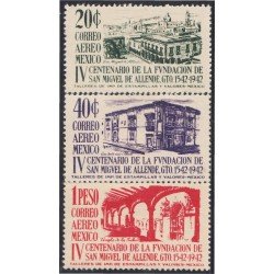 Mexico A- 122/24 1943 IV Centenario de la Fundación de San Miguel de Allende MH