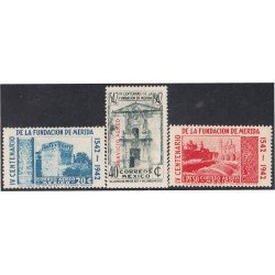 Mexico A- 110/12 1942 IV Centenario de la Fundación de Mérida MH