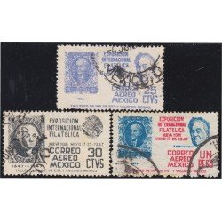 Mexico A- 159/61 1947 Exposición Internacional Filatélica Nueva York usados Mexico A- 159/61 1947 Exposición Internacional Filatélica Nueva York usados
