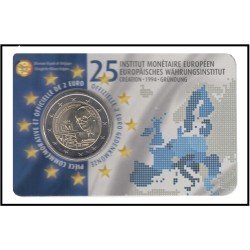 Bélgica 2019 Cartera Oficial Coin Card Moneda 2 € conm Instituto Monetario 