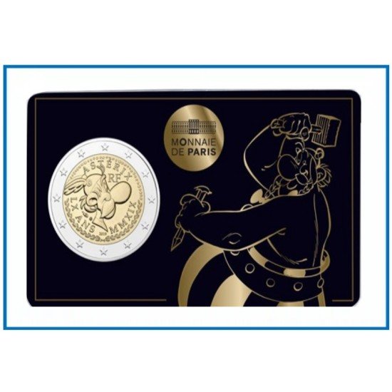 Francia France 2019 Cartera Oficial Coin Card 2 € euros conm. 2 Asterix