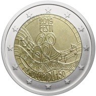 Estonia 2019 2 € euros conmemorativos Festival de la canción 