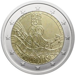 Estonia 2019 2 € euros conmemorativos Festival de la canción 