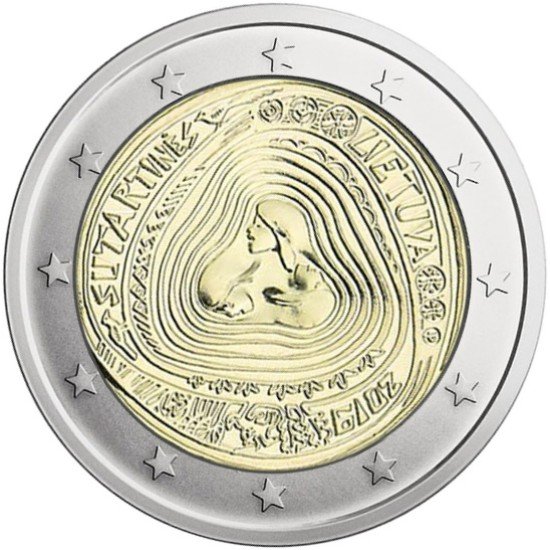 Lituania 2019 2 € euros conmemorativos Sutartines Cantos folklóricos 