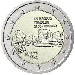Malta 2019 2 € euros conmemorativos Templos de Ta Hagrat Malta 2019 2 € euros conmemorativos Templos de Ta Hagrat