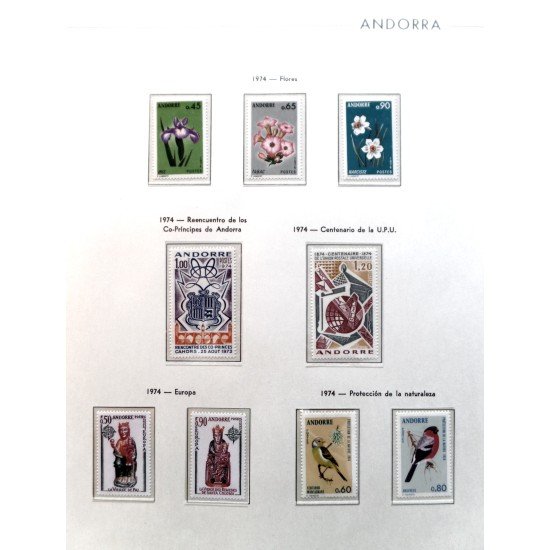 Colección Collection Andorra Francesa 1972 - 1995 MNH Colección Collection Andorra Francesa 1972 - 1995 MNH