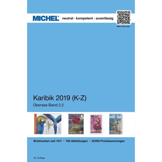 MICHEL Übersee-Katalog Karibische-Inseln 2019/2020, Band 2 K-Z (ÜK 2/2) MICHEL Übersee-Katalog Karibische-Inseln 2019/2020, Band 2 K-Z (ÜK 2/2)